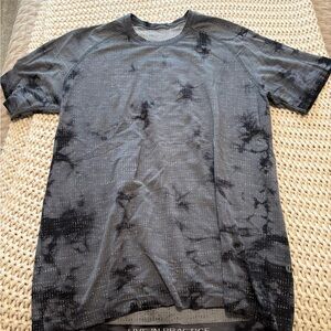 Men's Gray and Black Lulu T-Shirt